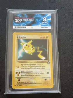 Pokemon Card - Pikachu Movie - Promo - Dutch - 2000 World Collection - ACE 8 - Image 1