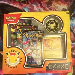 Pokemon TCG Pokemon Day 2026 Collection Pikachu Promo Card + 3 Packs English - Image 1
