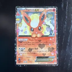 Pokemon TCG Flareon EX Holo Rare Card Generations Radiant Collection RC6/RC32 LP - Image 3