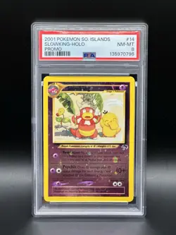 Pokemon Slowking Reverse Holo Card Southern Islands Collection 14/18 PSA 8 NM - Image 1