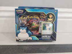 New and Factory Sealed Pokemon TCG Snorlax Pin Collection Box with Promo Card - Image 1