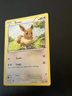 Eevee 12/12 2015 - 2016 Collection McDonalds Promo Card LP/MP - Pokemon TCG - Image 3
