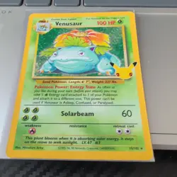 Venusaur 15/102 Holo Celebrations Classic Collection Pokemon Card - Image 3