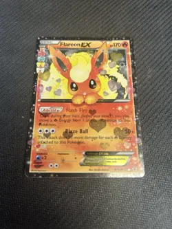 Pokemon TCG Flareon EX Radiant Collection Holo Card RC6/RC32 Generations 2016 - Image 1