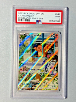 2023 POKEMON SVP EN-SV BLACK STAR PROMO #044 CHARMANDER PSA 9 - Image 1