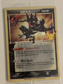 NM/M Pokemon TCG Greninja Gold Star SWSH144 Celebrations Black Star SEALED PROMO - Image 4