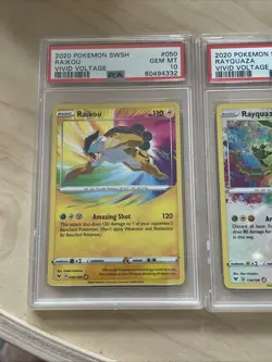 Pokemon Vivid Voltage Amazing Rare PSA 10 Set. Rayquaza 138 Raikou 50 Zamazenta - Image 3
