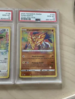 Pokemon Vivid Voltage Amazing Rare PSA 10 Set. Rayquaza 138 Raikou 50 Zamazenta - Image 5