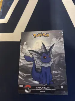 Vaporeon #134 Cracked Ice Holo Crystal Card Collection 2025 - Shadow Pokemon - Image 1