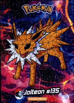 Pokemon Crystal Card Collection Set #135 Jolteon Cracked Ice Holo Foil - Image 1
