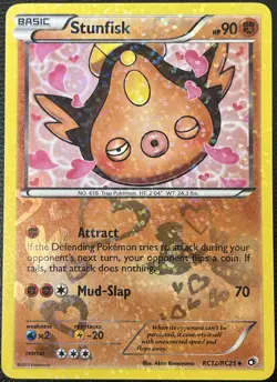 Stunfisk RC12/RC25 Legendary Treasures Radiant Collection 2013 Pokemon Card VLP - Image 1