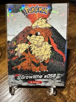 2024 Pokemon Peru Crystal Card Collection #058 Growlithe Cracked Ice - Image 1