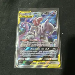 Pokemon TCG Mewtwo and Mew GX Sun Moon SM191 Holo Promo Promo (lightly Played) - Image 1