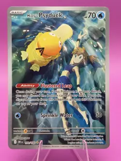 Pokemon TCG Misty's Psyduck Illustration Rare Holo Card 193/182 Destined Rivals - Image 1