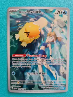 Pokemon TCG Misty's Psyduck Destined Rivals 193/182 Illustration Rare Card - Image 1