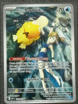 Pokemon TCG Misty's Psyduck Destined Rivals 193/182 Illustration Rare Card - Image 1