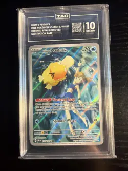 Pokemon TCG Misty's Psyduck Destined Rivals 193/182 Illustration Rare TAG 10 - Image 1