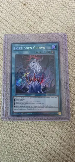 Yu-Gi-Oh! TCG Forbidden Crown 1st Edition Secret Rare BPRO-EN067 Mint Condition - Image 1