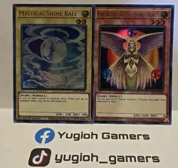 YUGIOH MYSTICAL SHINE BALL+THE AGENT OF CREATION VENUS ULTRA GFP2 LIGHT PLAYED - Image 1