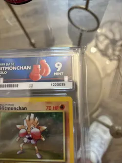ACE 9 Hitmonchan 7/102 Base Set 1999 WOTC Holo Pokemon Card - Mint - Image 2