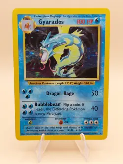 Gyarados Holo Rare Base Set 6/102 Pokemon Card - WOTC 1999 - Image 1