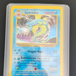 Pokemon TCG Gyarados Base Set Holo Rare 6/102 1999 English 100 HP Stage 1 - Image 1