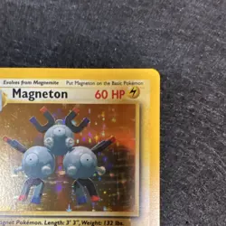 Magneton 9/102 Pokemon Base Set Holo Rare 1999 WOTC 60HP Vintage Hologram Card💎 - Image 5