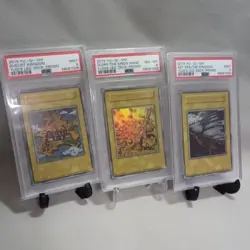 PSA9-8 Yugioh Duelist Kingdom Glory King's Hand Sea Sail Ultra Set of 3 English - Image 1
