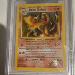 Blaine's Charizard Gym Challenge Unlimited Holo #2/132 BGS 9 2000 Pokemon Error - Image 2