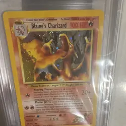 Blaine's Charizard Gym Challenge Unlimited Holo #2/132 BGS 9 2000 Pokemon Error - Image 5