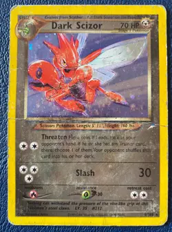 Dark Scizor 9/105 - Neo Destiny Unlimited (2000) Vintage WOTC Holo Rare - DMG - Image 1