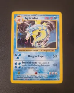 Pokemon Gyarados TCG Holo Card Base Set, 6/102, Unlimited NM+ - Image 1