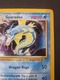 Pokemon Gyarados TCG Holo Card Base Set, 6/102, Unlimited NM+ - Image 3