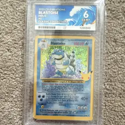 Ace Grading 6 Blastoise 2/102 Celebrations Classic Collection Holo 2021 English - Image 1