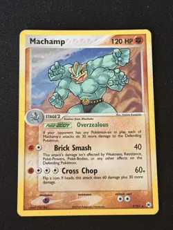 Pokemon TCG Hidden Legends Machamp Holo Rare Card 9/101 MP Condition - Image 1
