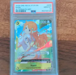 Nami ST29-008 Alt Art Foil English One Piece TCG PSA 10 - Image 1