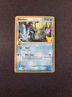 Mimikyu Delta Species Celebrations 25th Promo Holo Pokemon TCG Card SWSH136 - Image 1