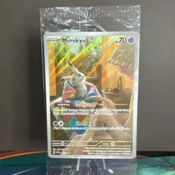Mimikyu SVP075 Paldean Fates ETB Black Star Promo Pokemon Card Sealed - Image 2