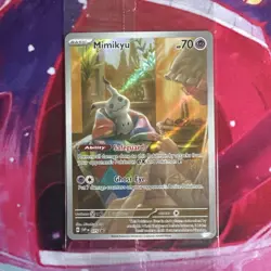 Mimikyu SVP075 Paldean Fates ETB Black Star Promo Pokemon Card Sealed - Image 5