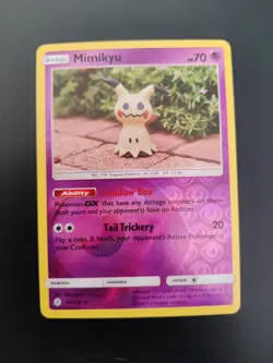 Pokemon Card Mimikyu Cosmic Eclipse Reverse Holo Rare 97/236 Near Mint - Image 2