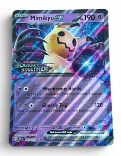 Mimikyu ex (Journey Together Stamped) Pokemon Jumbo Oversized Card NM - Image 1