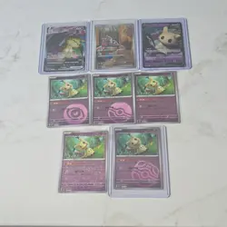 Pokemon TCG Mimikyu V & VMAX Holo Card Lot (8) - Chinese 2024 - Image 1