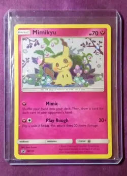 🔥Mimikyu SM163 Holo Pokemon Sun Moon Team Up Black Star Blister Promo Card - Image 1