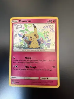 Mimikyu SM163 Holo Promo Pokemon TCG Card Basic 70 HP English 2019 Saya - Image 1
