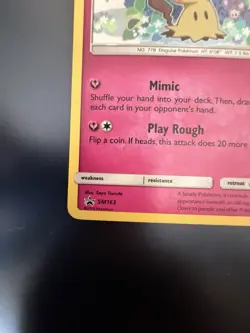 Mimikyu SM163 Holo Promo Pokemon TCG Card Basic 70 HP English 2019 Saya - Image 4