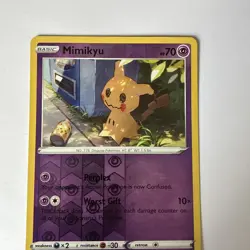 Pokemon TCG Mimikyu Lost Origin Reverse Holo Rare Card 080/196 NM Condition - Image 3