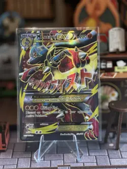 Pokemon TCG M Lucario EX 55a/111 Furious Fists Holo Full Art Ultra Rare Card NM - Image 1