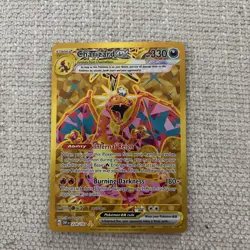 Pokemon TCG Charizard ex 228/197 Obsidian Flames Hyper Rare Gold Tera Full Art - Image 1