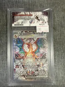 Pokemon TCG Holo Charizard EX Sir Obsidian Flames Ace 9 Card 223/197 - Image 2
