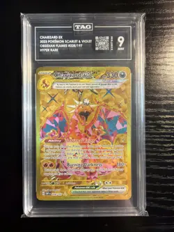 Pokemon TCG Charizard EX Obsidian Flames 228/197 Hyper Rare TAG 9 - Image 1